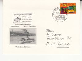 Briefmarkenausstellung Thawil Sonderstempel A. 1415