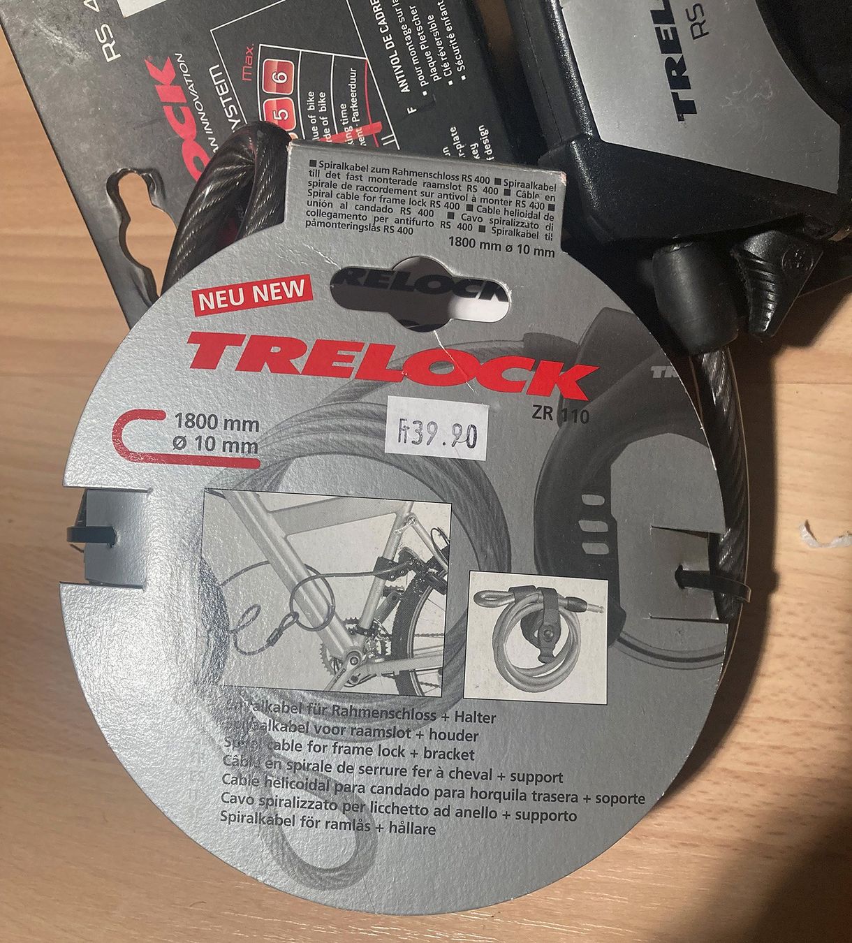 Lucchetti: Fahrradschloss Trelock – Nuovo e nell'imballaggio originale da Zürich venduto da hfiechter 1