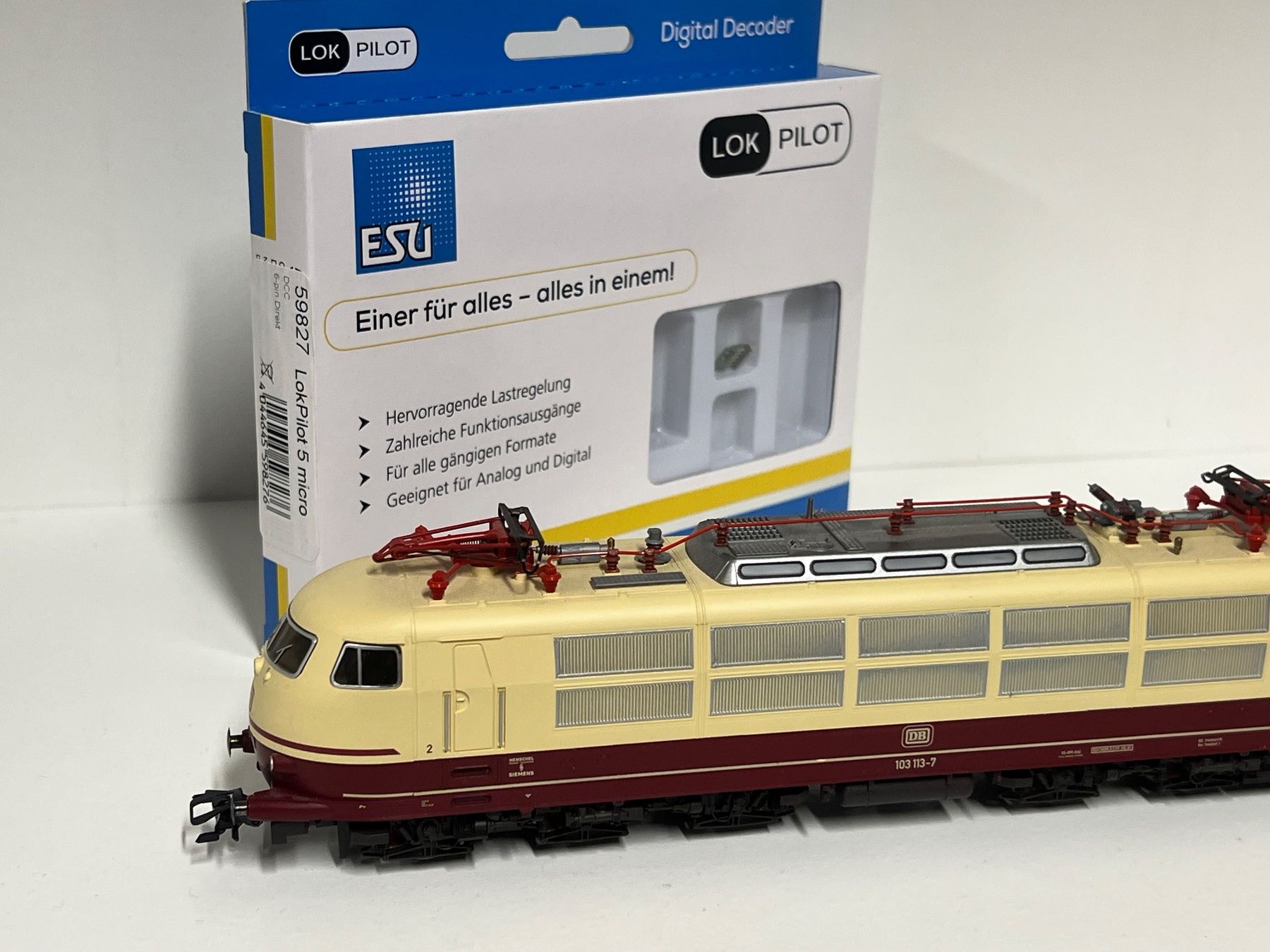 Fleischmann Modelleisenbahnen: Fleischmann Br 185 Tee DB Digital ESU V5 – Neu (gemäss Beschreibung) aus Geroldswil von TopTrain54