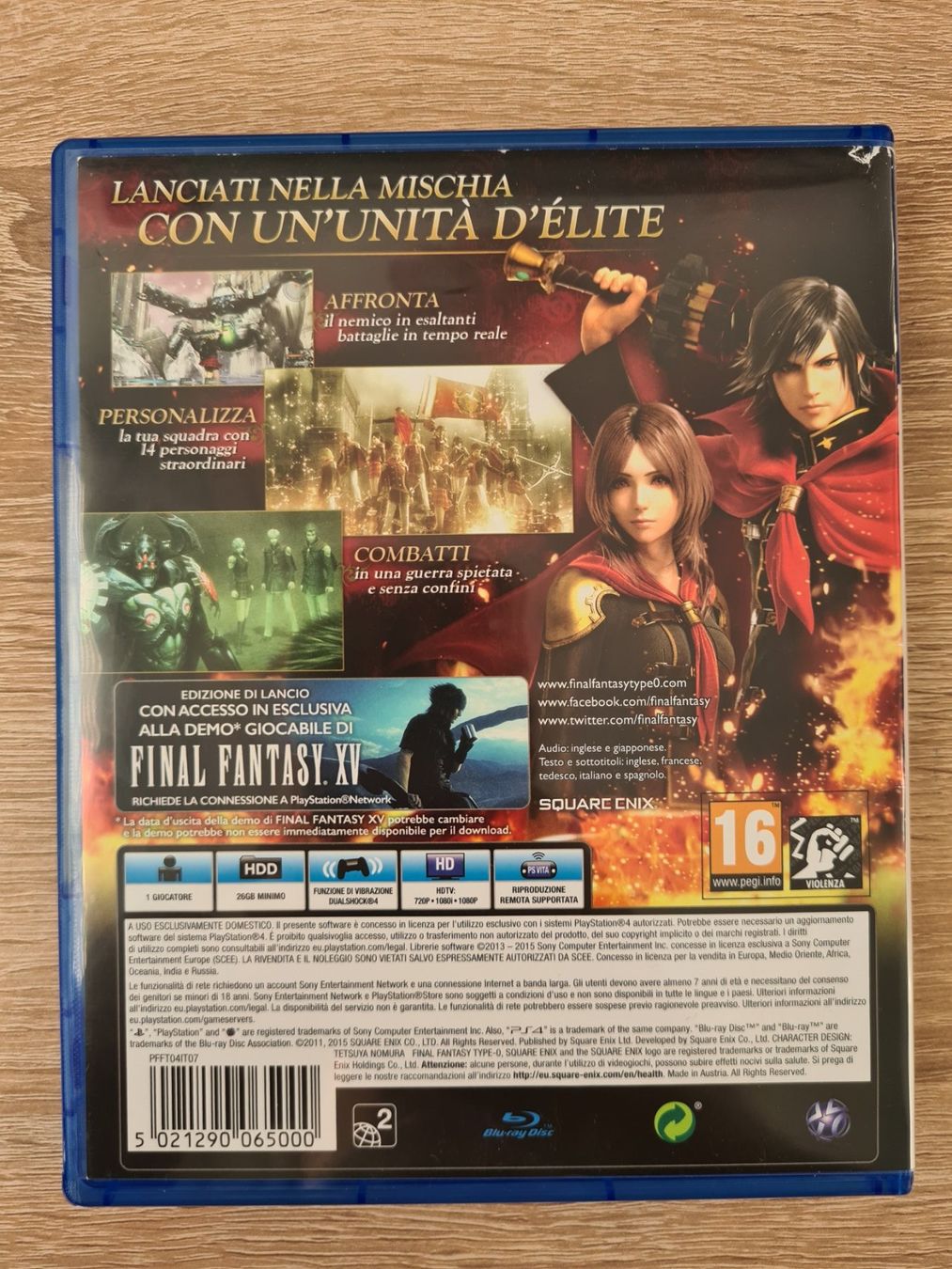 Giochi: Final Fantasy Type-0 HD (Multilanguage) - PS4 – Usato da Carouge GE venduto da Gasco 1