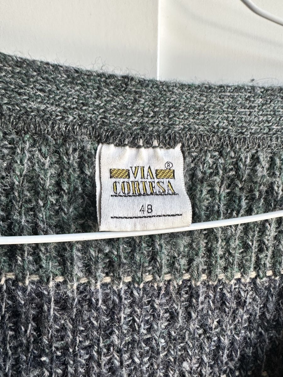 Pullover & Sweatshirts: Cardigan VIA CORTESA Stripe Pattern Size 48 – Gebraucht aus Basel von BaselClothesCole 1
