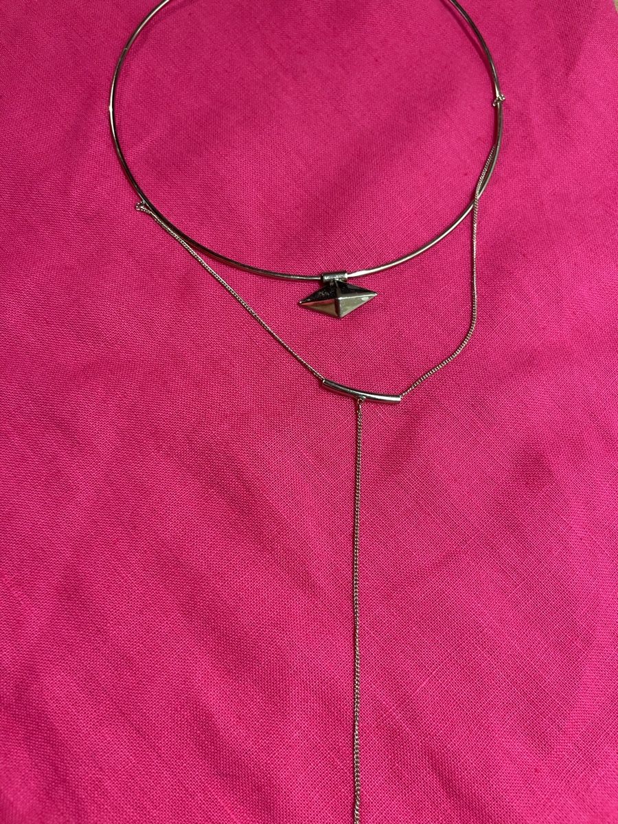 Catenine: Collana chic e elegante girocollo con pendenti geometrici – Nuovo e nell'imballaggio originale da Gordevio venduto da LanaZimm 2