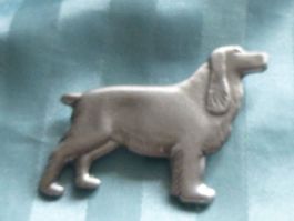 Brosche Setter Hartzinn