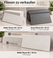 Fliesen zu verkaufen – Weiß / Marmoroptik & Grau