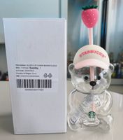Limited Edition Bearista Starbucks Pink Strawberry Glass Cup
