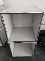 USM Haller Regal 1x2, Lichtgrau, ohne Fronten