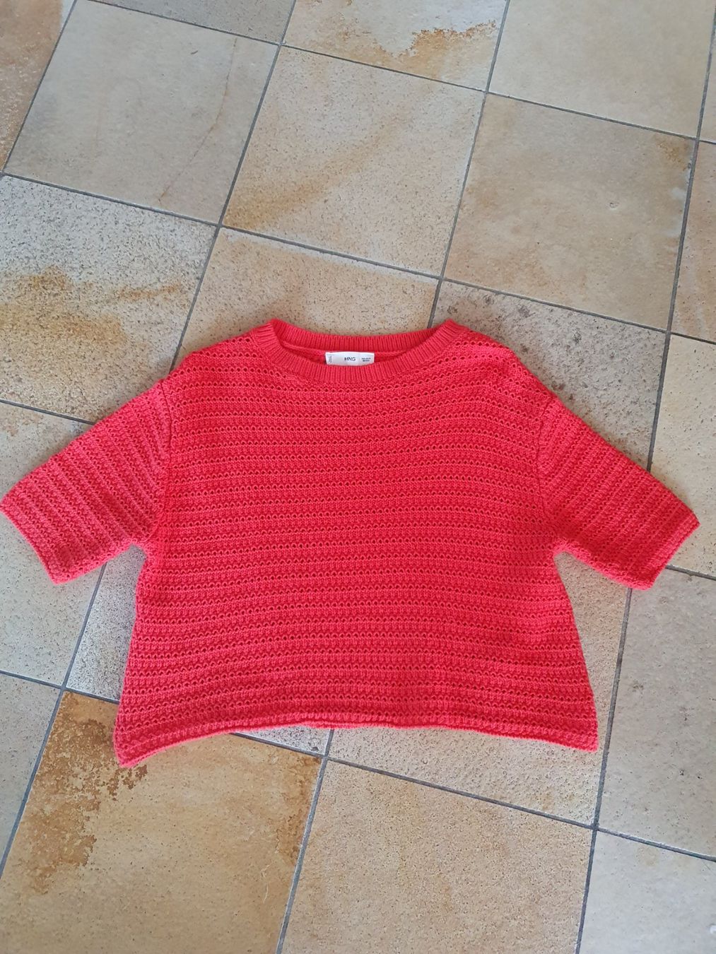 Mango Top: Pull en crochet orange MNG , taille XS – Nuovo (secondo la descrizione) da Courroux venduto da sv235