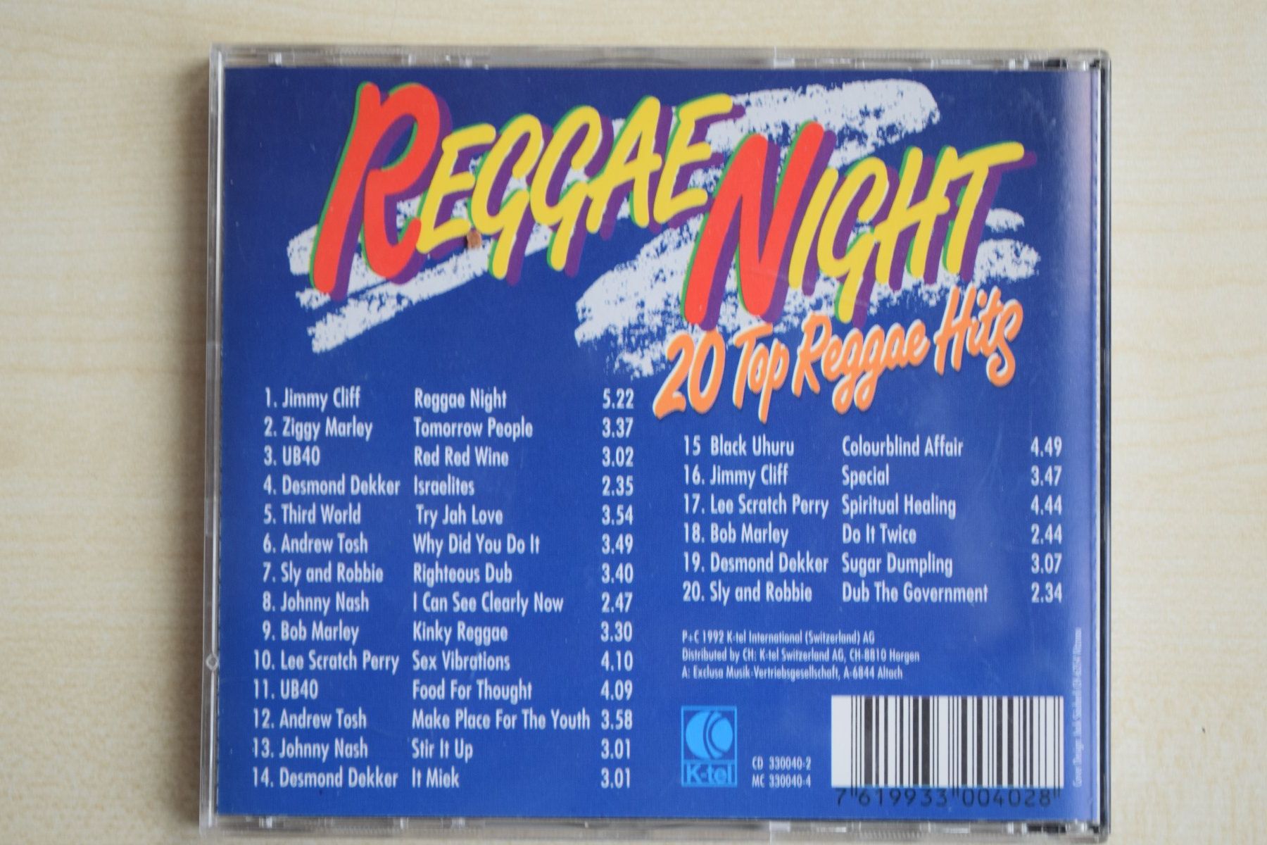 CDs: Reggae Night 20 Top Reggae Hits CD (975) – D'occasion à Reutigen par DONDON55 1