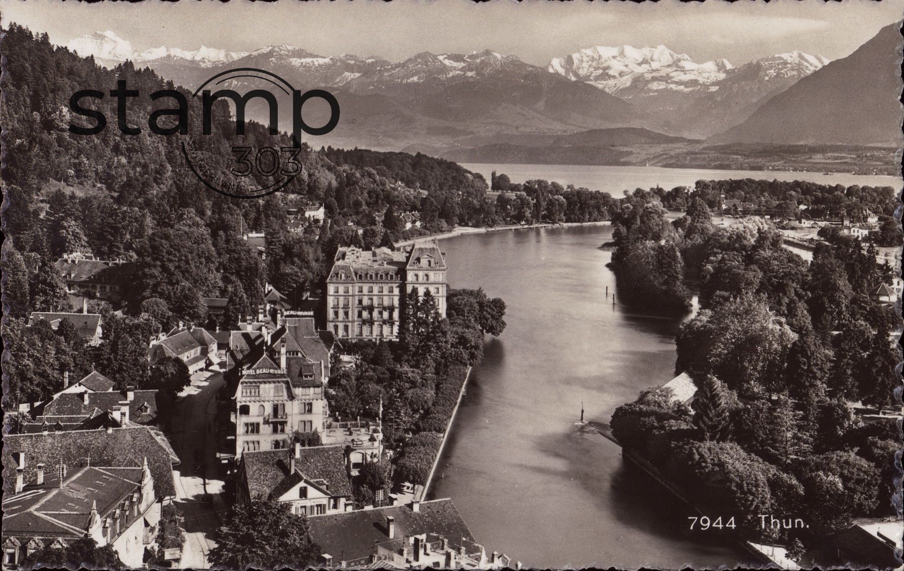 Cartoline postali: 1940 AK Thun – Usato da Eggersriet venduto da stamp303