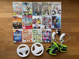 Nintendo Wii: 14 Spiele inkl. Mario Kart & Zubehör