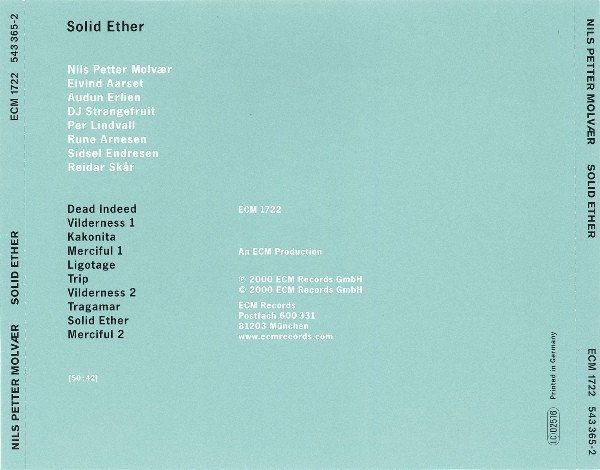 CD: Nils Petter Molvær – Solid Ether – Usato da St.Gallen venduto da jalamusic 1