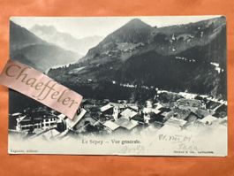  Le Sépey - Vue générale. 1901 gestempelt!