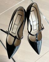 Elegante Lacklederpumps N°21, Gr. 36 1/2, schwarz