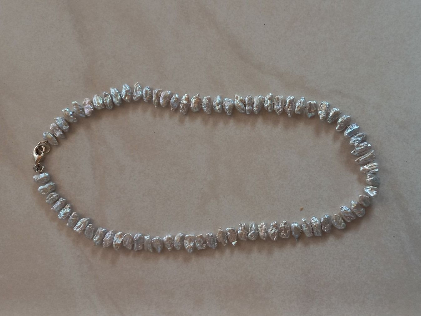 Catenine: Perlen Halskette Silber Verschluss. Länge 45cm – Nuovo e nell'imballaggio originale da Winistorf venduto da acreativ 1