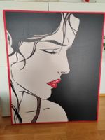 XL Modernes Leinwandbild Frau Portrait Pop-Art 100x120cm