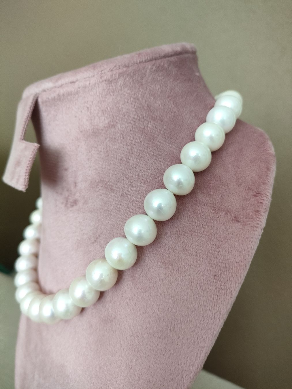 Catenine: Süsswasserperlen Kette 12 mm- Aktion! – Nuovo e nell'imballaggio originale da Bern venduto da Lidia.5 2