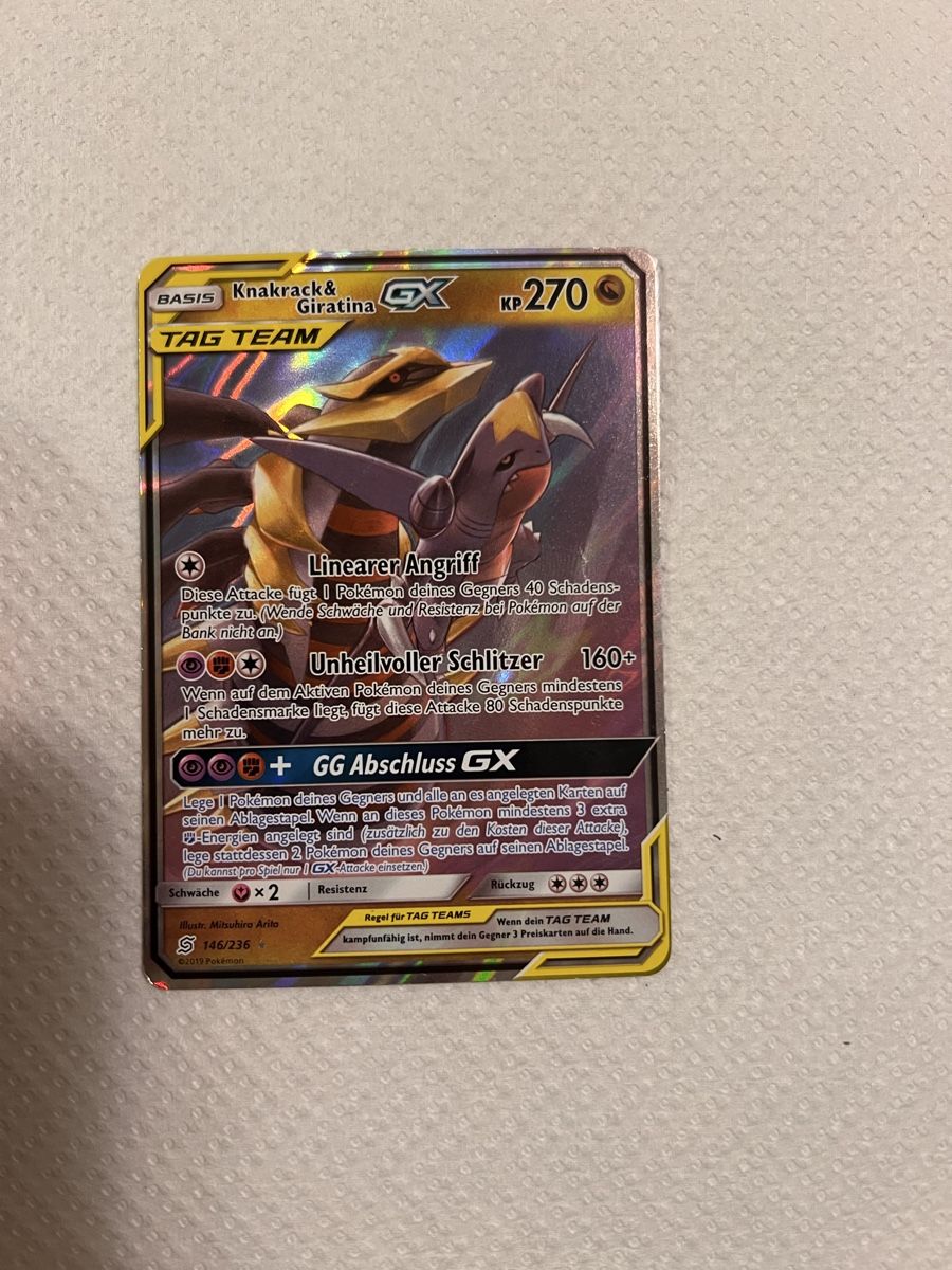 Pokémon Carte collezionabili: Tagteam GX – Usato da Oerlingen venduto da Lucaphil01