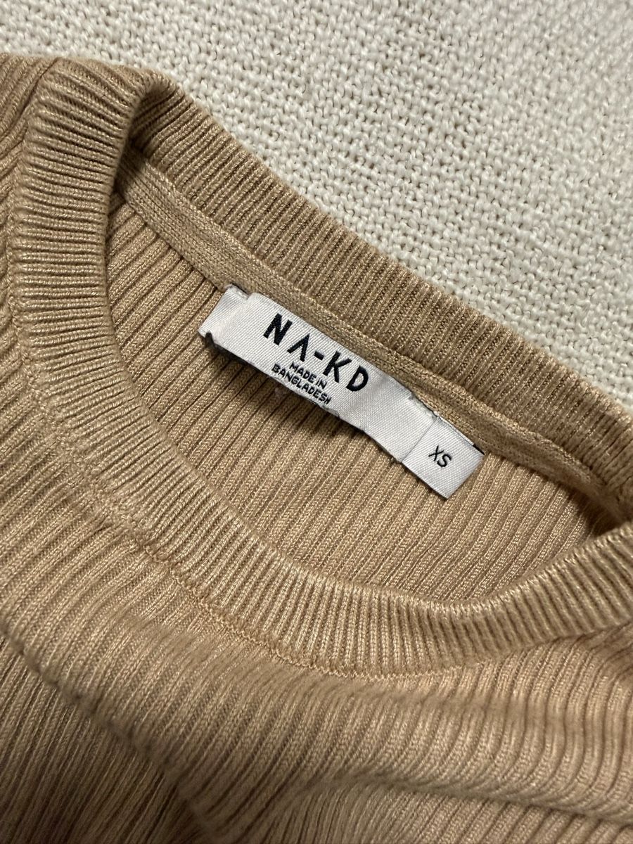 Na-kd Top: Pull côtelé NA-KD beige taille XS – Nuovo (secondo la descrizione) da Les Avanchets venduto da NR07 2