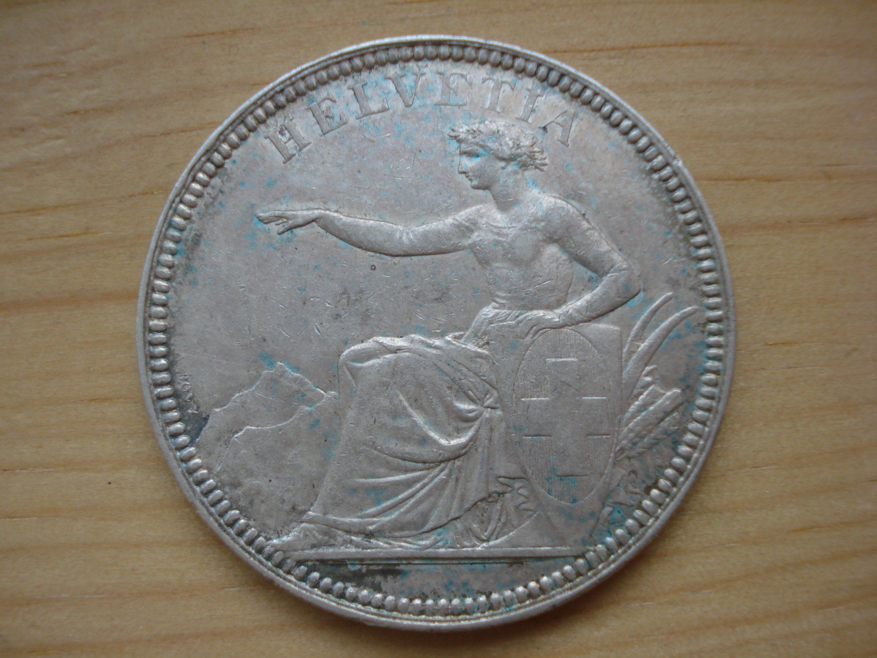 Tutti le monete: (D) 5Fr 1874 B.  VZ – Usato da Erlach venduto da Net-Coins 1