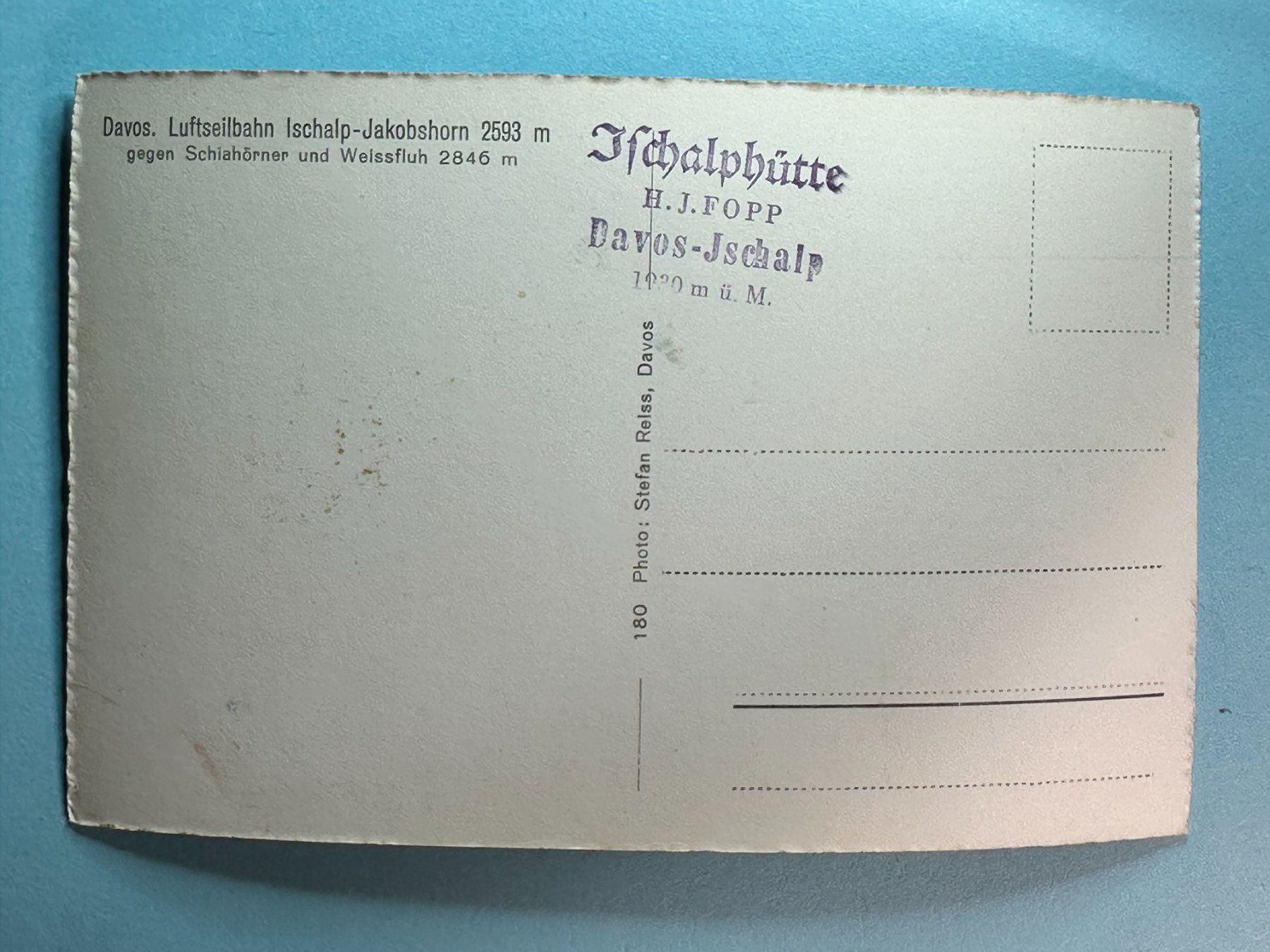 Cartes postales: Davos, Luftseilbahn Ischalp-Jakobshorn – D'occasion à Steg VS par _vinci_ 1