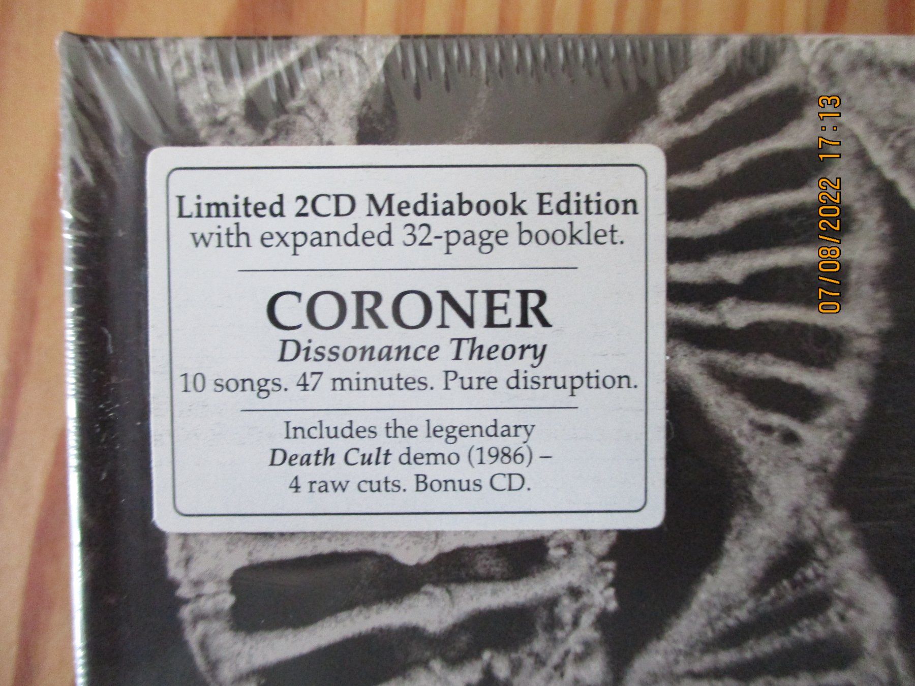CDs: Coroner  --  Dissonance Theory Mediabook, 2 CDs, 2025 – Neu und originalverpackt aus Liestal von Disc-Point 1