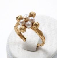 Ring Lapponia „Pearl Flower“, 18K