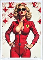 Death NYC Ed Pop Art Druck " Vuitton Ferrari Hot Pin Up Girl