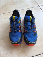 Salomon Trekkingschuhe/Wanderschuhe blau Grösse 42