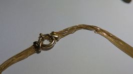 750 Gelbgold-Collier aus Mehrfachketten