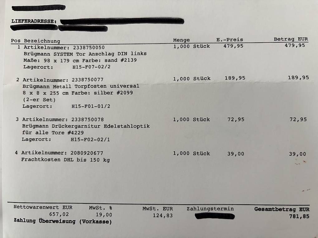 Türen: Gartentüre neu – Gebraucht aus Tägerwilen von Oranje-1 3