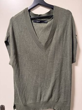 Vero Moda Damen Sommerpulli grün Gr. M gestreift V Aussch...