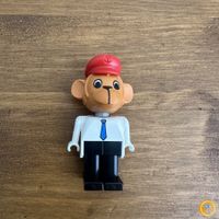 Vintage LEGO Fabuland Figur Mike Monkey Kapitän