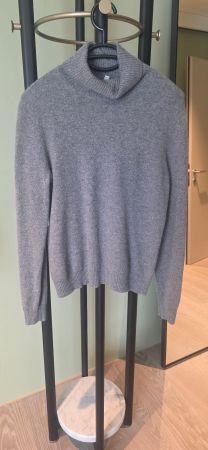 Benetton Cashmere Rollkragenpullover Grau - Zeitlos!