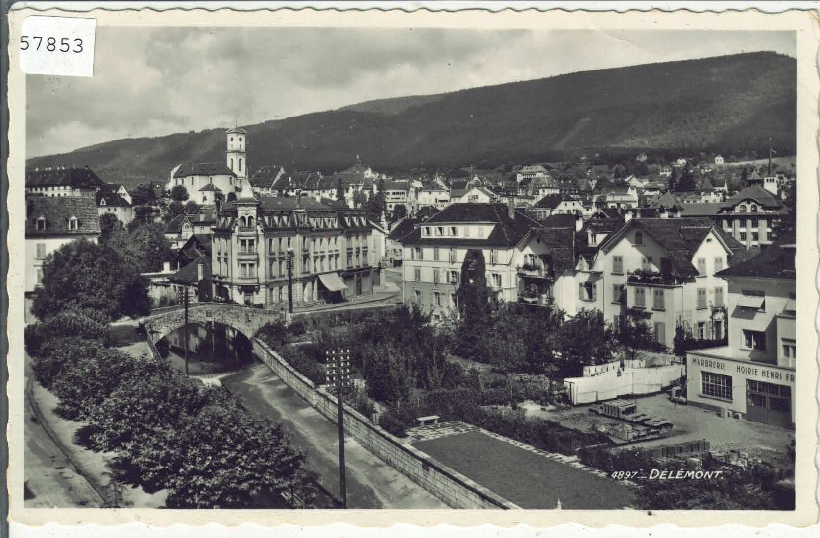 Ansichtskarten: Delemont - Vue generale – Gebraucht aus Ettingen von Kartenplanet