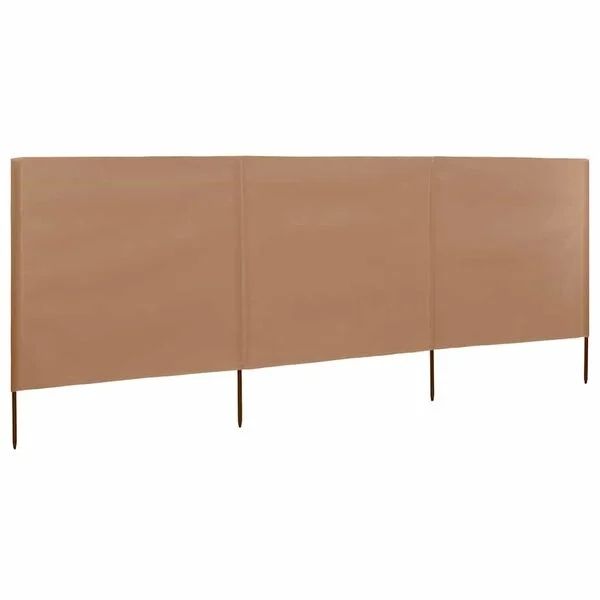 Paraventi: 3-teiliges Windschutzgewebe 400 x 80 cm Taupe – Nuovo e nell'imballaggio originale da Bühler venduto da DealHaus_Ostschweiz 1
