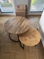 2er Set Couchtische / Satztische – Industrial Style