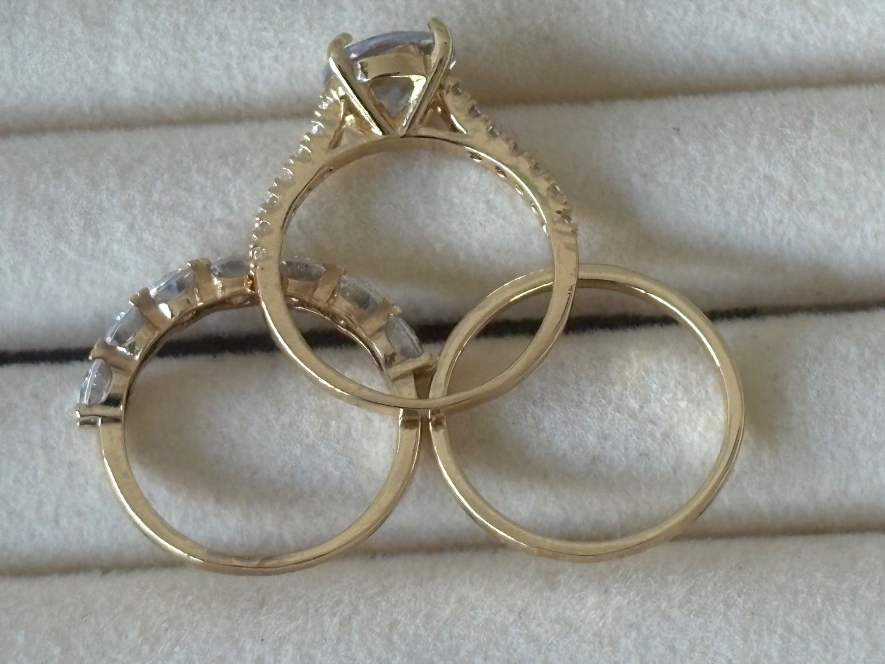 Ringe: Luxus Elegante Trio Gr:18/8 Ring   Farbe: Gold – Neu (gemäss Beschreibung) aus Bremgarten AG von nullpunktnull 7