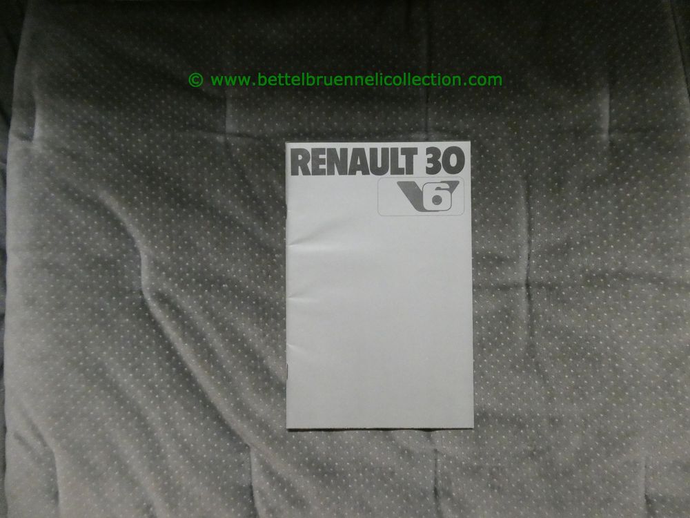 Renault R30 V6 1979 Prospekt deutsch Kaufen auf Ricardo