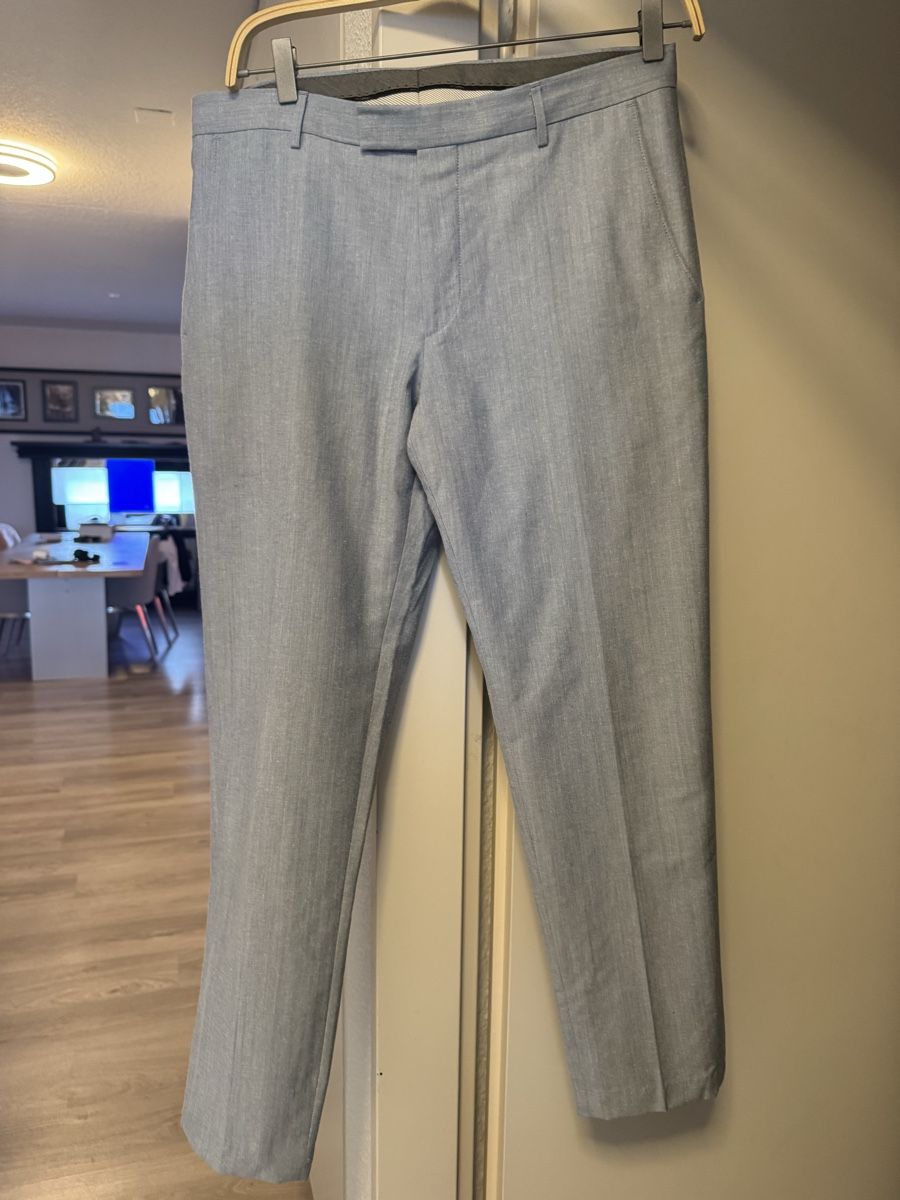 Windsor Pantalons: Herren Hose Windsor Santino shaped fit hellblau – Neuf (Voir description) à zürich par dalia06