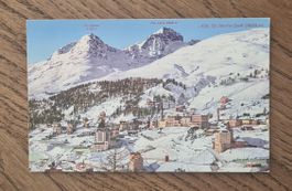 ungelaufenen Karte St. Moritz
