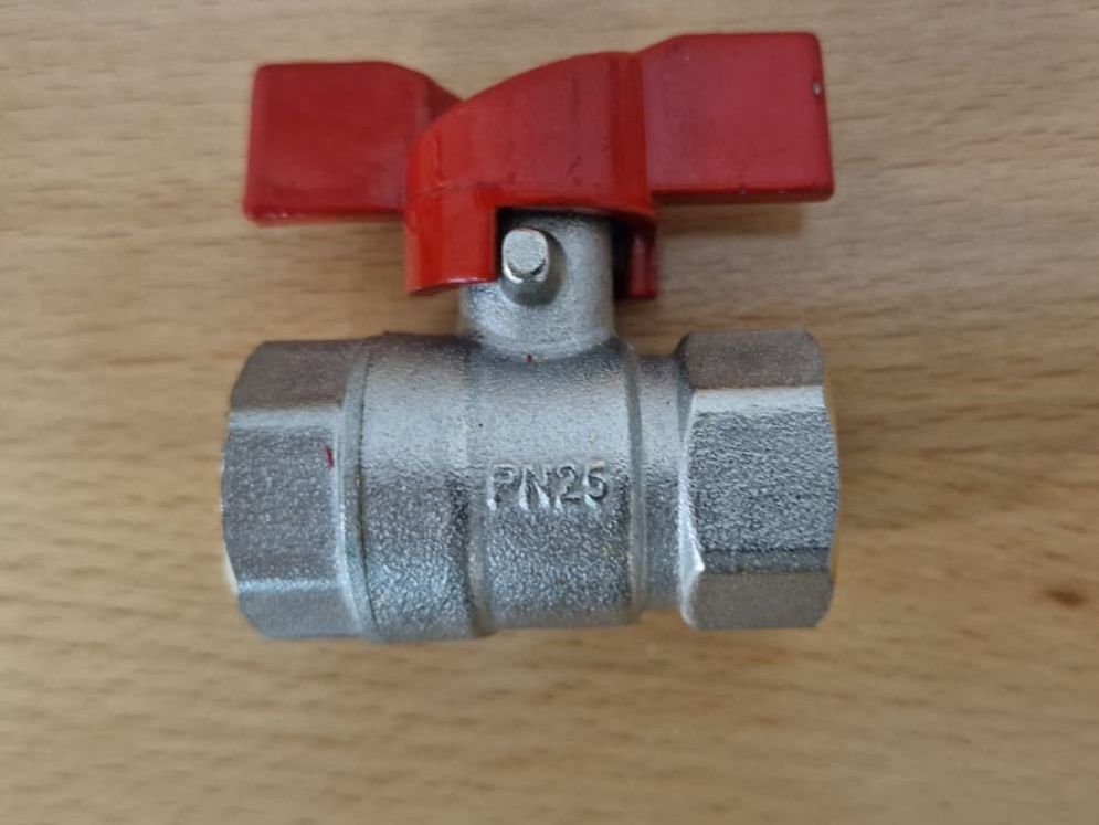 Armaturen: Kugelhahn DN15 1/2" IG Messing Absperrhahn mit Flügelgriff – Neu (gemäss Beschreibung) aus Chur von IONTEQ 2