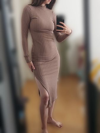 Bodycon rib dress Stradivarius XS