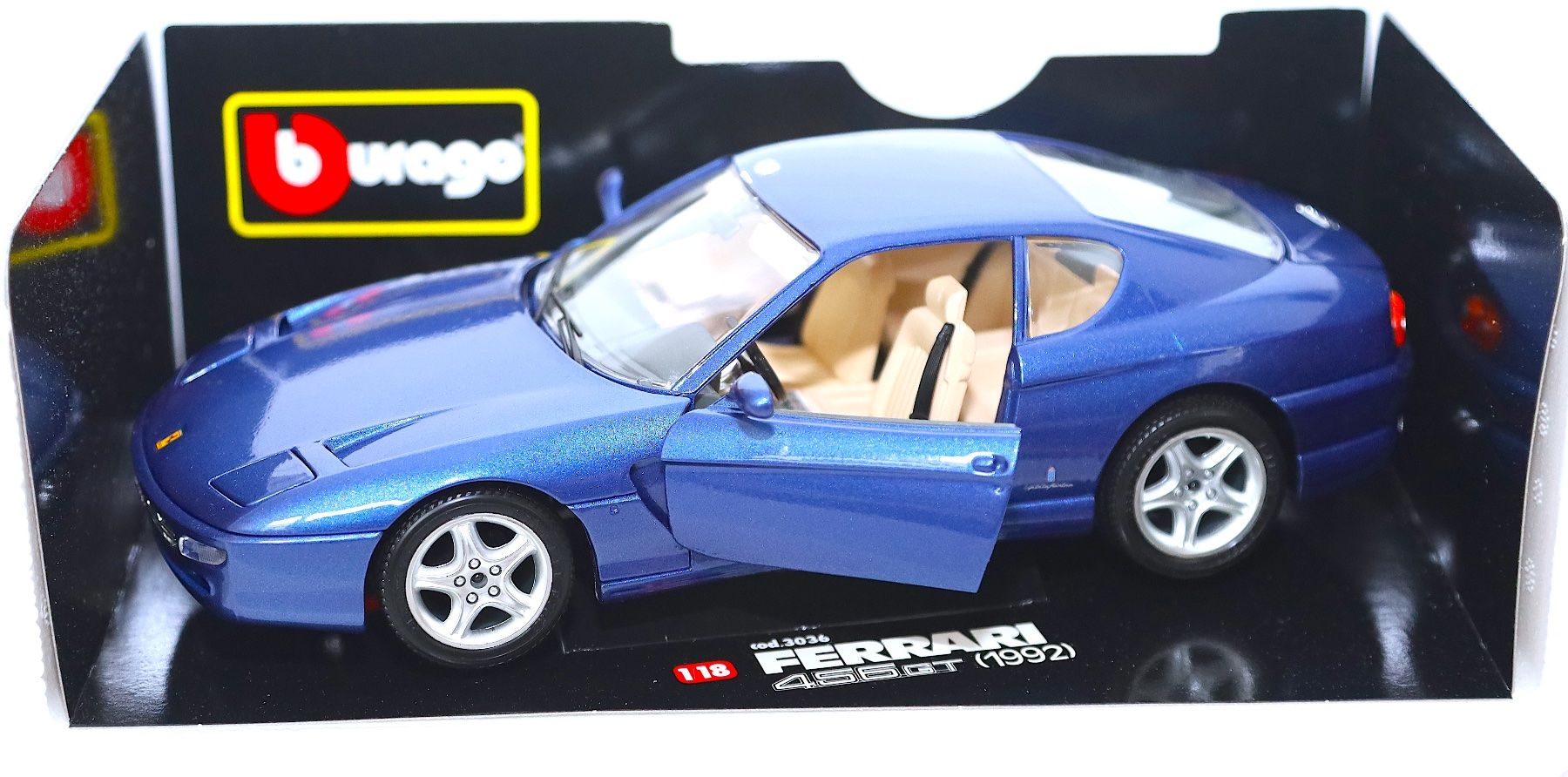 Ferrari Modellini d'auto: FERRARI 456 GT1992 E1/18 METALL BURAGO – Nuovo e nell'imballaggio originale da Ipsach venduto da Merlux 1