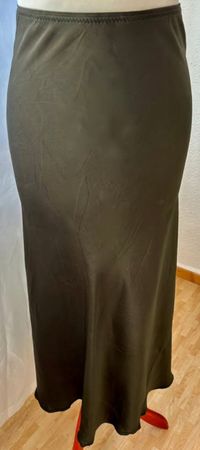 ZARA Maxi-Rock, Skirt, Rock, Y2K-Look, olivgrün, langer Rock