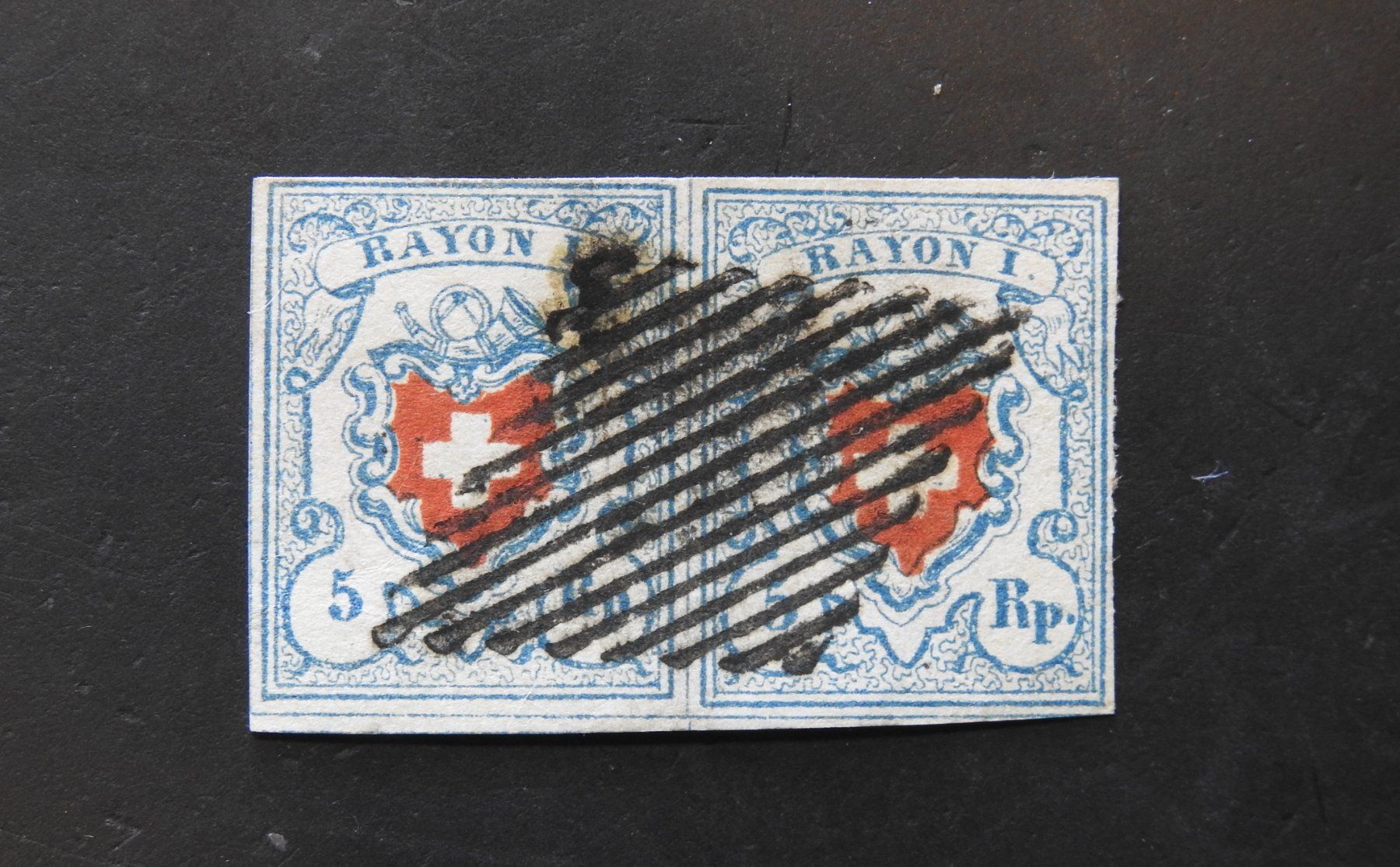 Tutti i francobolli: Rayon I Paar, Type 21-22 C2 breitrandig ! – Usato da Rain venduto da Sterne13
