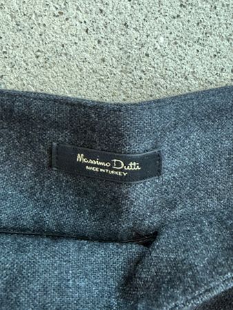 Massimo Dutti Wool Blend Skirt, Dark Grey, Size EU 38