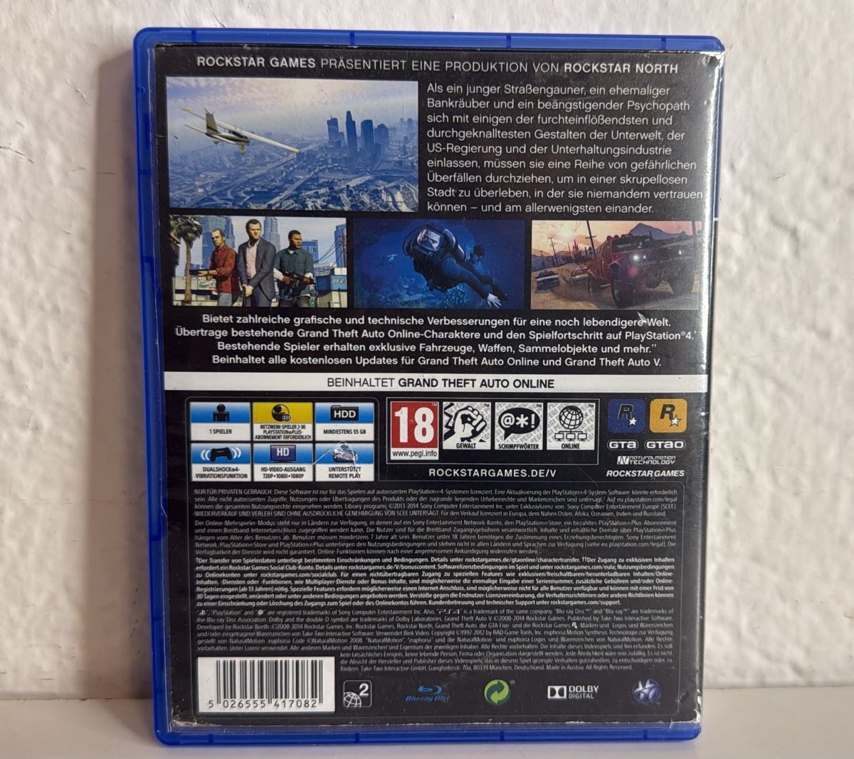 Sony Spiele: Grand Theft Auto V PS4/PS5 - Game Disc and Case – Gebraucht aus Ehrendingen von bubulence 1