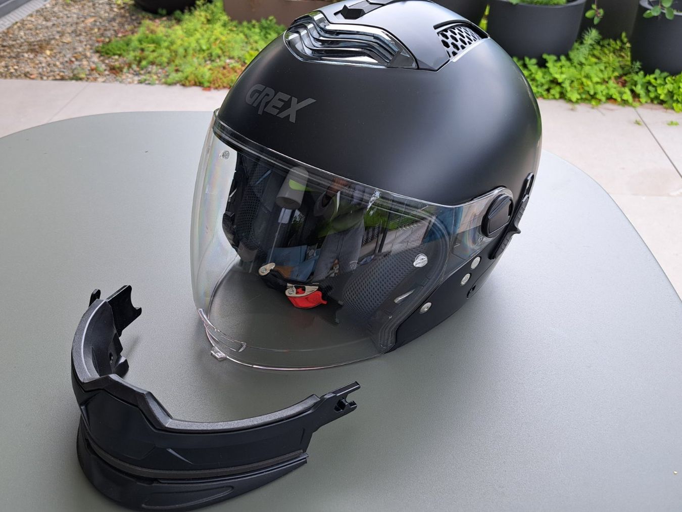 Helme & Visiere: Helm Grex G4.2 Pro Schwarz in Swing-N-Com-Version, Grösse L – Neu (gemäss Beschreibung) aus Nussbaumen AG von Mflux