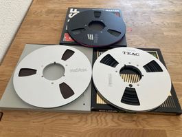 3 Revox/Teac Spulen 26,5cm Metall Aluminium Guter Zustand!