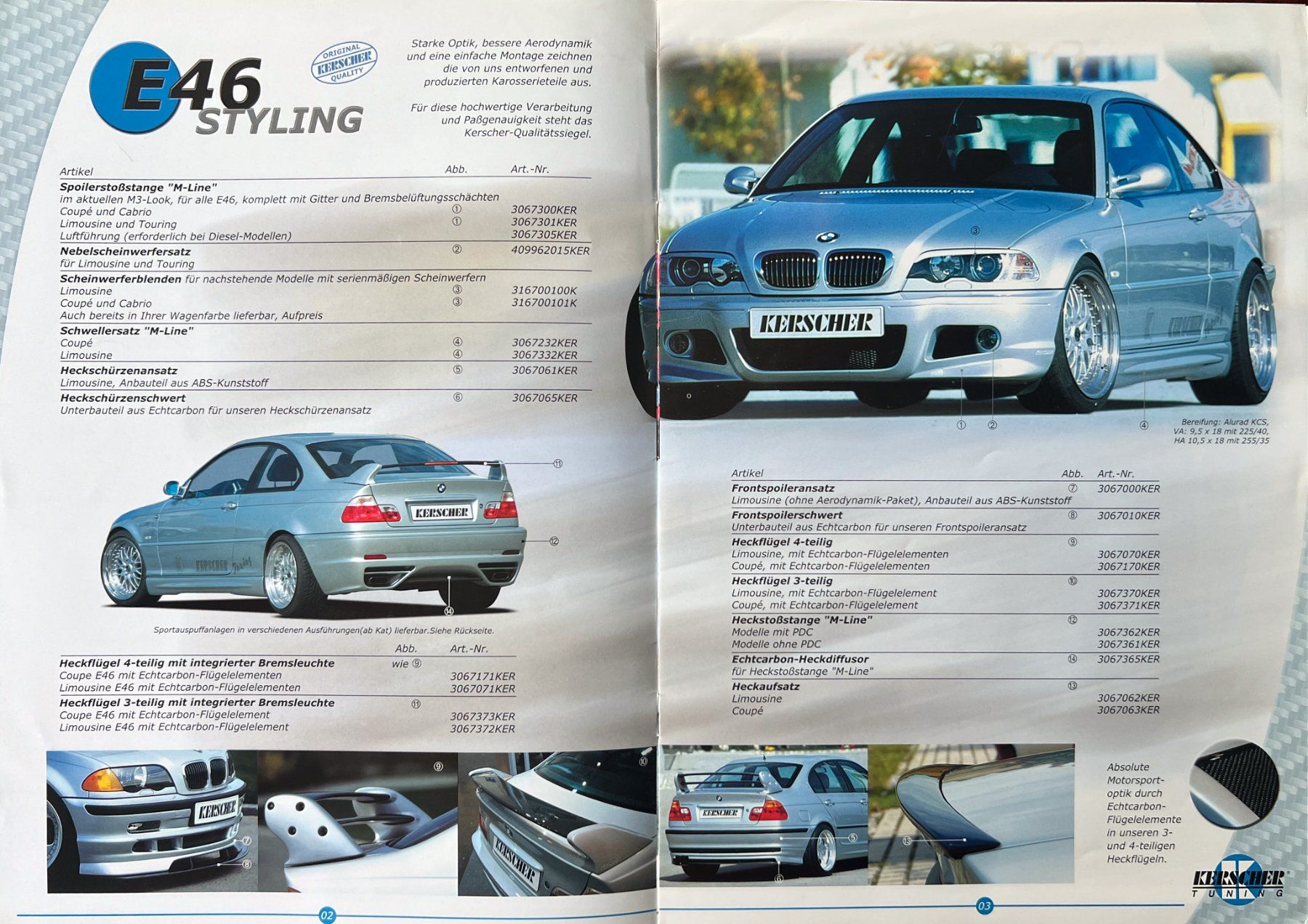 BMW Dokumente: ZUBEHÖR PROSPEKT | KERSCHER 3ER BMW - TYP E30/E46 | AB 2003 – Gebraucht aus Unterägeri von Isha04 2
